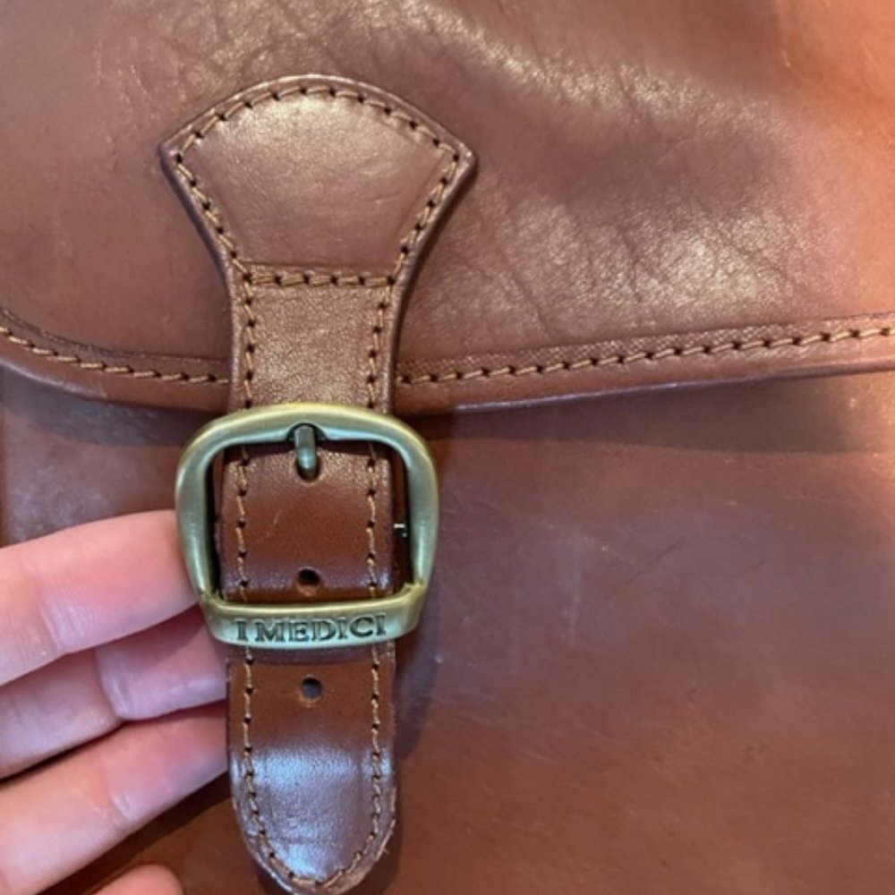 I MEDICI FIRENZE Genuine Leather Backpack Handbag - Picture 2 of 9
